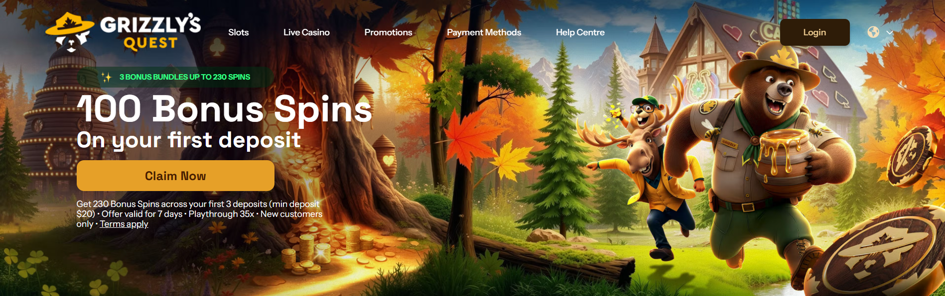 Grizzlys Casino screenshot